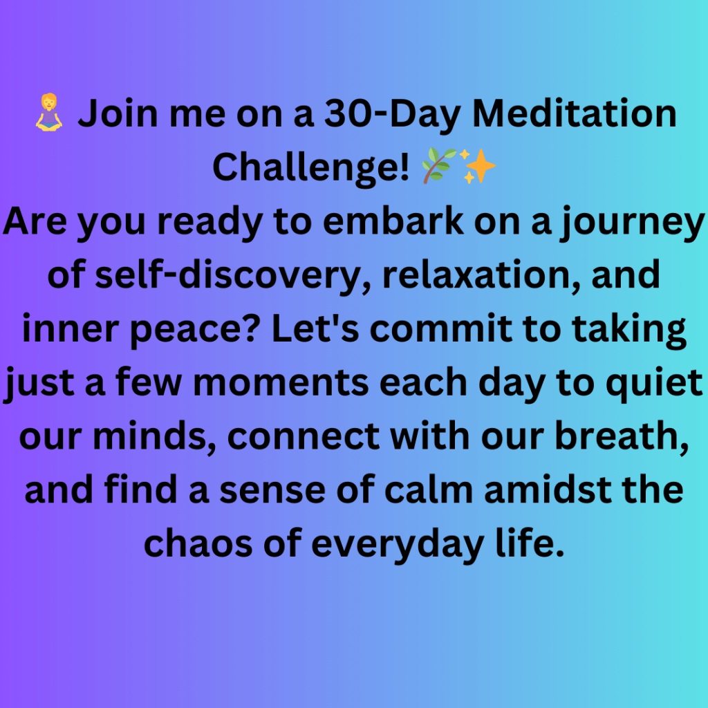 Embarking on a 30-Day Meditation Journey: A Transformative&nbsp;Experience